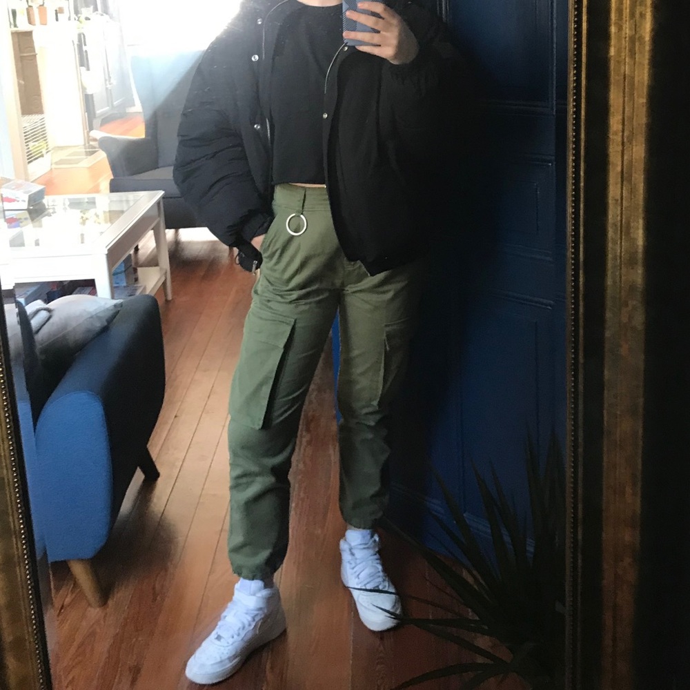 Army Green Cargo Pants